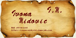 Ivona Midović vizit kartica